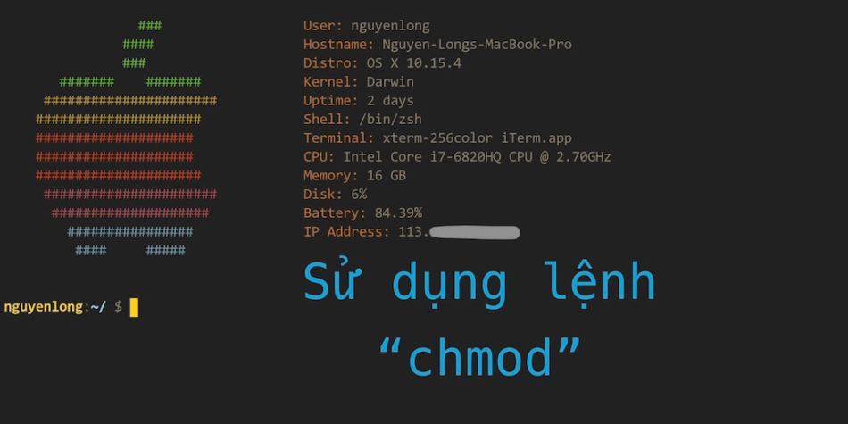 Sử dụng một số các câu lệnh "chmod"